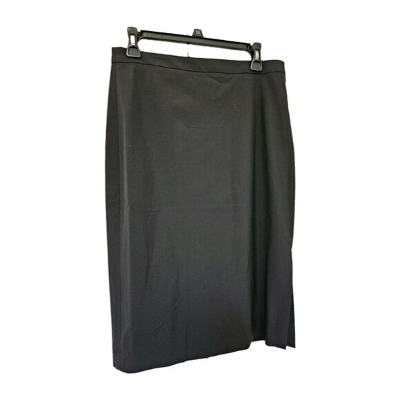 Banana Republic Straight Pencil Skirt Women's Size 6 Black Knee Length Slit GUC - Picture 1 of 7